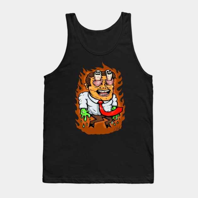 Sticky Handed Devil Tank Top by kirkiscool